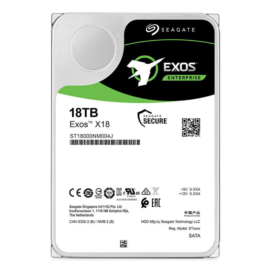 SEAGATE EXOS Enterprise 18 TB SATA X18 512E 7200RPM 256MB