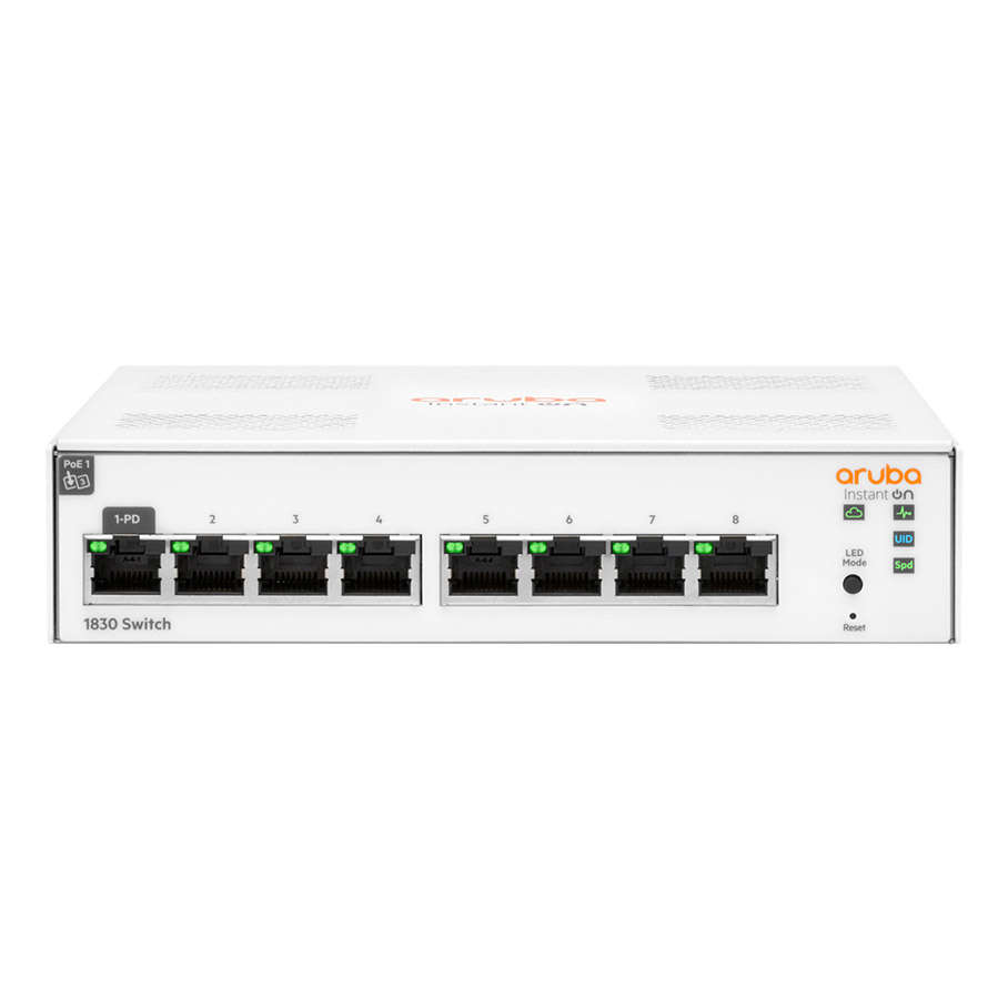 HPE ARUBA IOn 1830 JL810A 8G 8P 10/100/1000 Mbps Yönetilebilir Switch