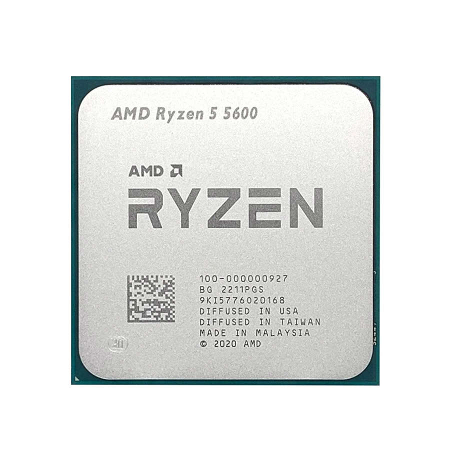 AMD Ryzen 5 5600 3.5GHz TRAY 32MB AM4 (65W) NOVGA, Fansız