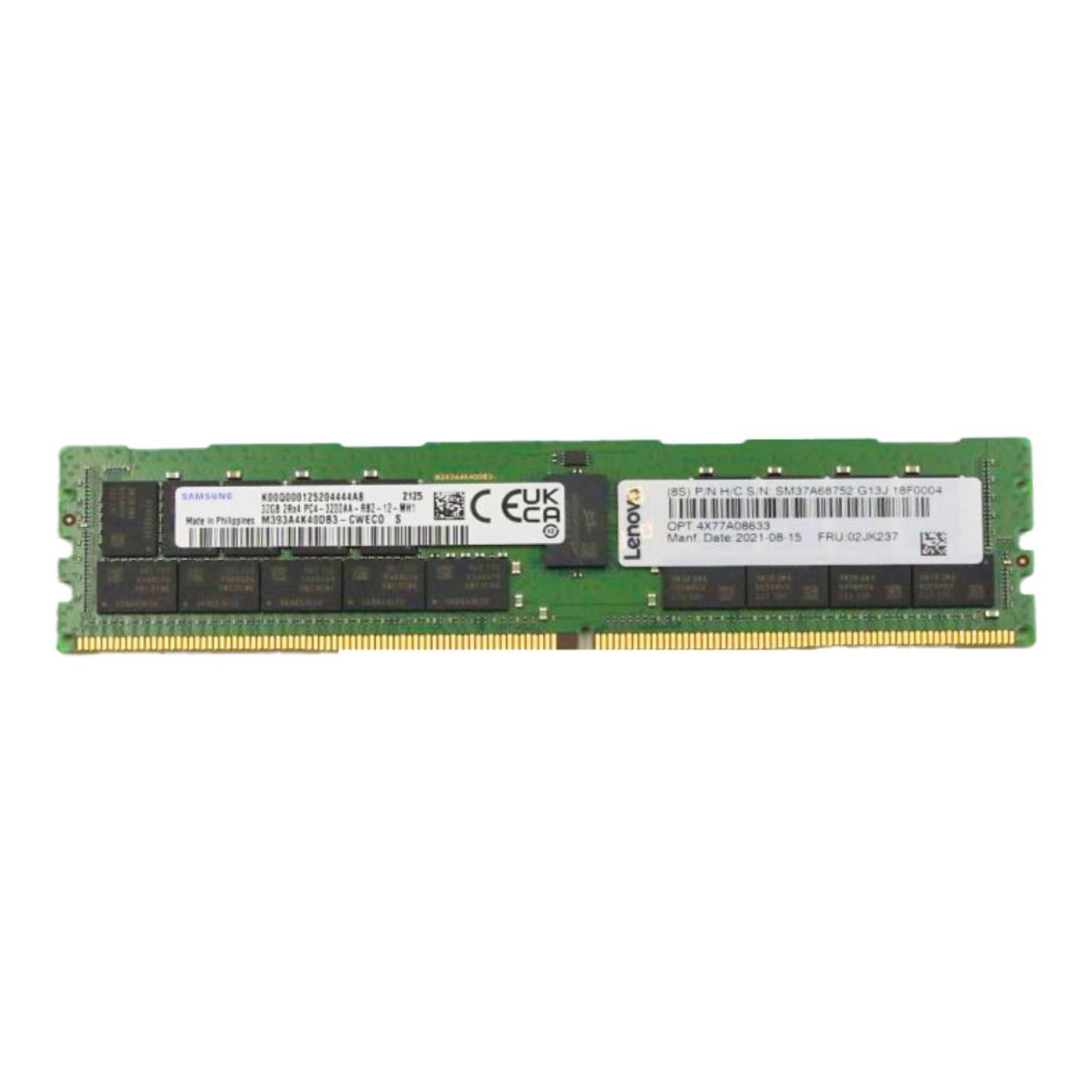 LENOVO 32GB TRUDDR4 3200 MHZ 2RX4 1.2V RDIMM THINKSYSTEM LENOVO 32GB TRUDDR4 3200 MHZ 2RX4 1.2V RDIMM THINKSYSTEM