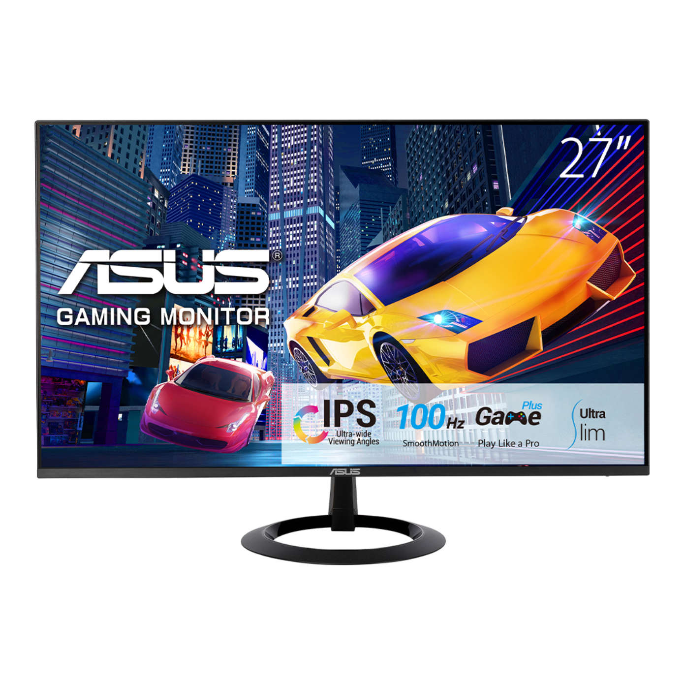 27" ASUS VZ27EHF IPS 1ms 100Hz EYECARE FLICKER-FREE ÇERÇEVESİZ DÜŞÜK MAVİ IŞIK M