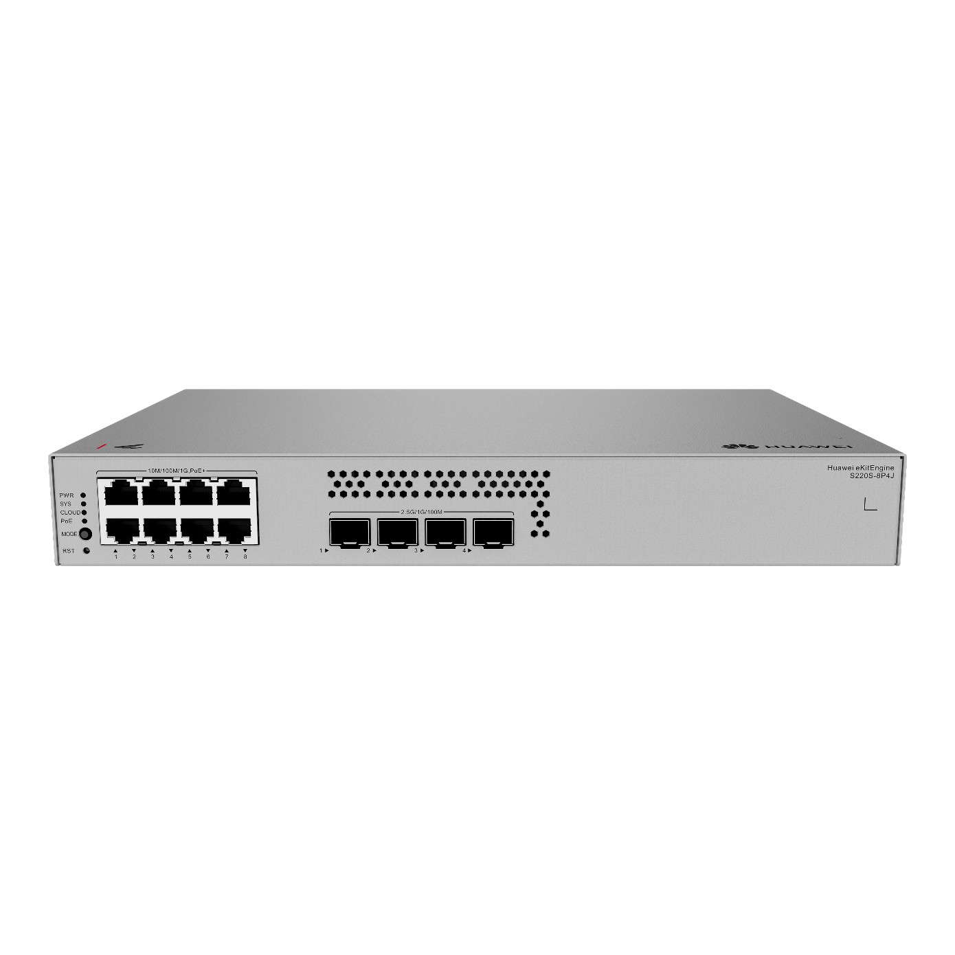 HUAWEI eKitEngine S220S-8P4J 8GE PoE+ 128W, 4x 2,5G SFP L2 Yönetilebilir Switch