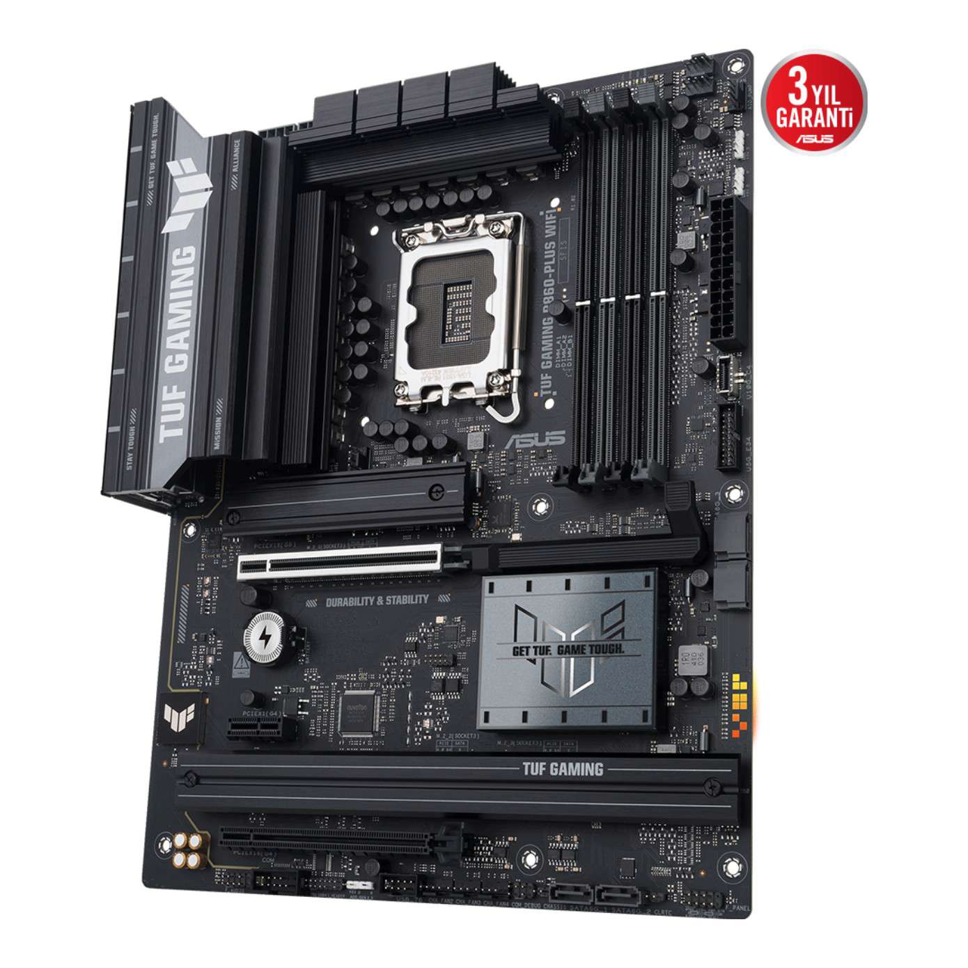 ASUS TUF GAMING B860-PLUS WIFI LGA1851 DDR5 8666 WiFi 7+BT AURA RGB 2.5GLAN ATX