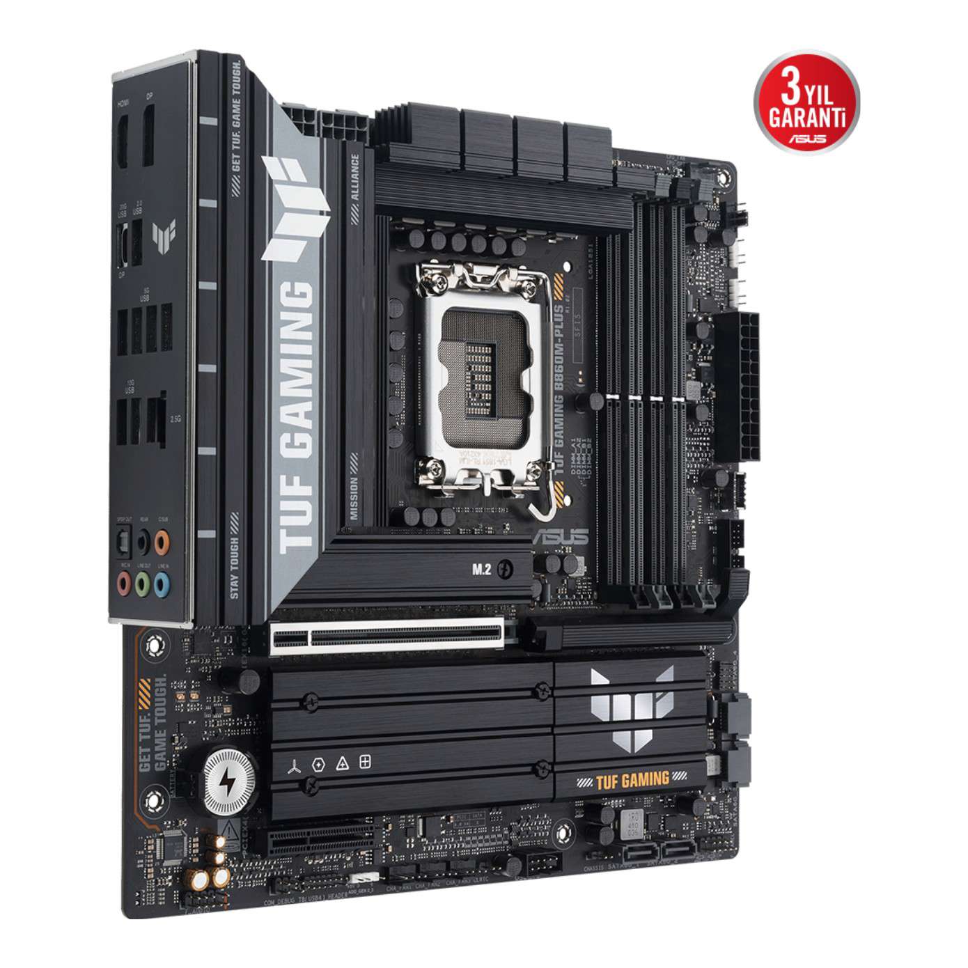 ASUS TUF GAMING B860M-PLUS LGA1851 DDR5 8800 Type-C 3x M2 AURA RGB 2.5Gbit LAN m