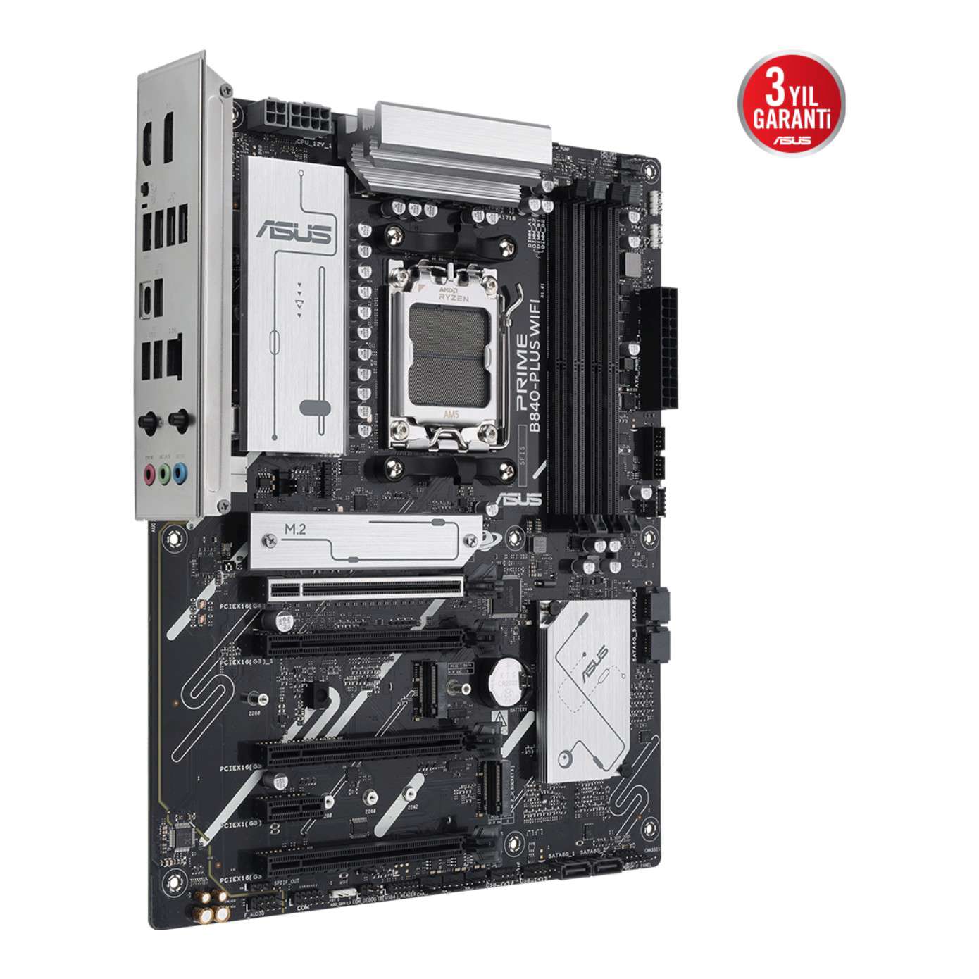 ASUS PRIME B840-PLUS WIFI AM5 DDR5 7600 3xM2 USB3.2 AURA RGB 2.5Gbit LAN ATX