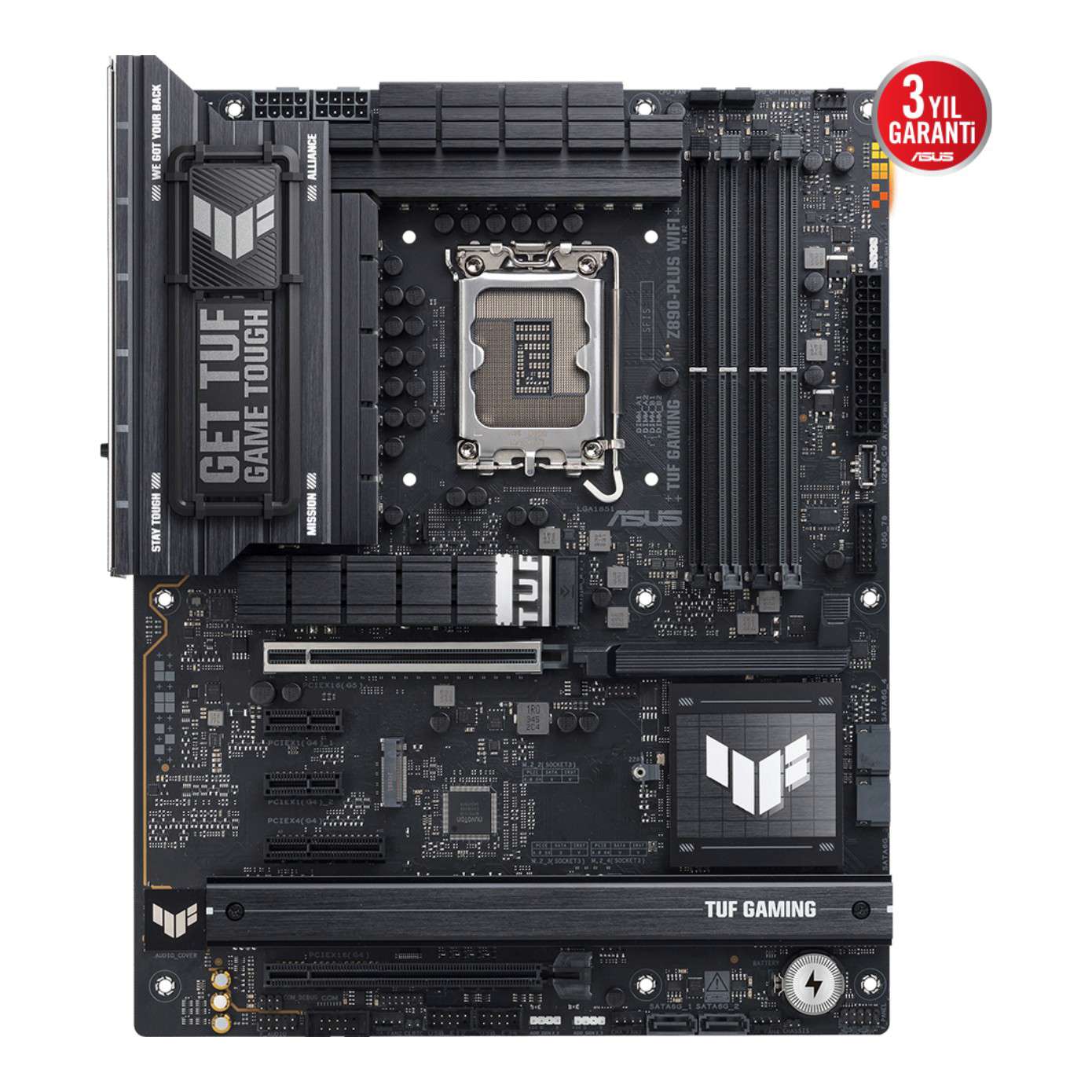 ASUS TUF GAMING Z890-PLUS WIFI LGA1851 DDR5 9066 4xM2 WiFi7+BT AURA RGB 2.5GLAN