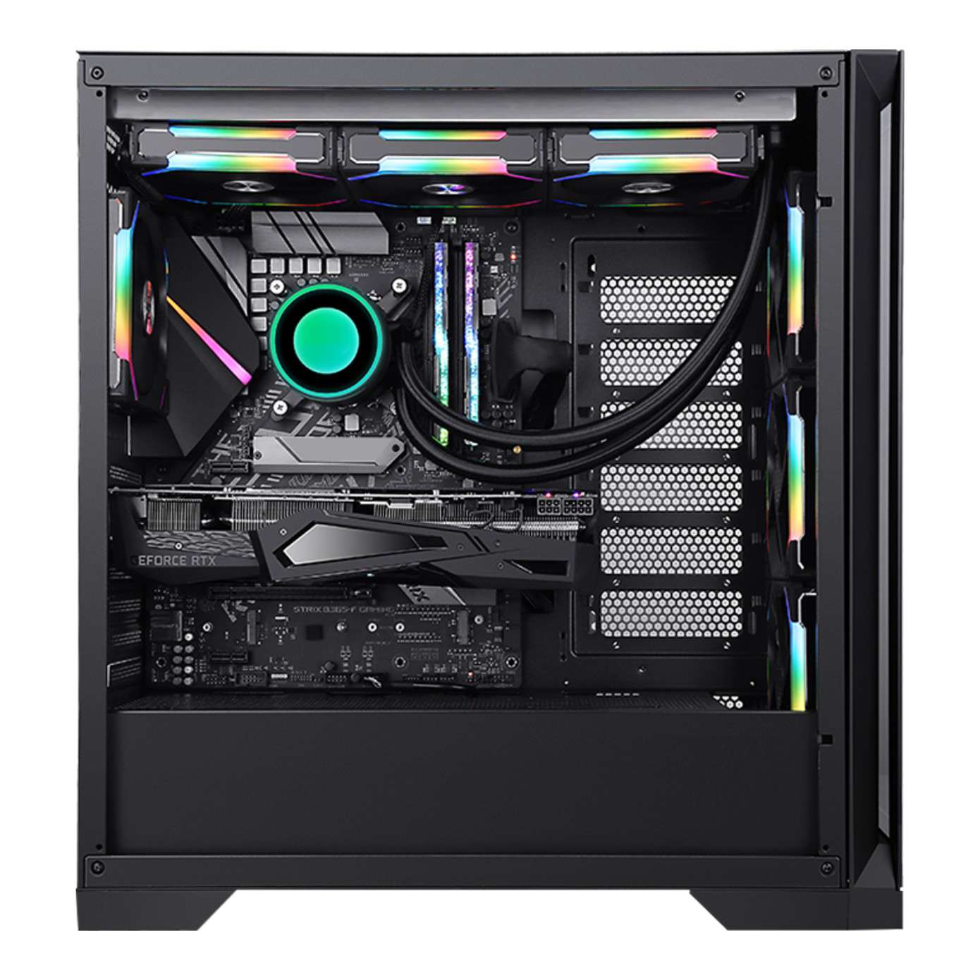 FRISBY FC-9455G VETRO 850W 80+ BRONZE 4X RGB FAN GAMING KASA FRISBY FC-9455G VETRO 850W 80+ BRONZE 4X RGB FAN GAMING KASA