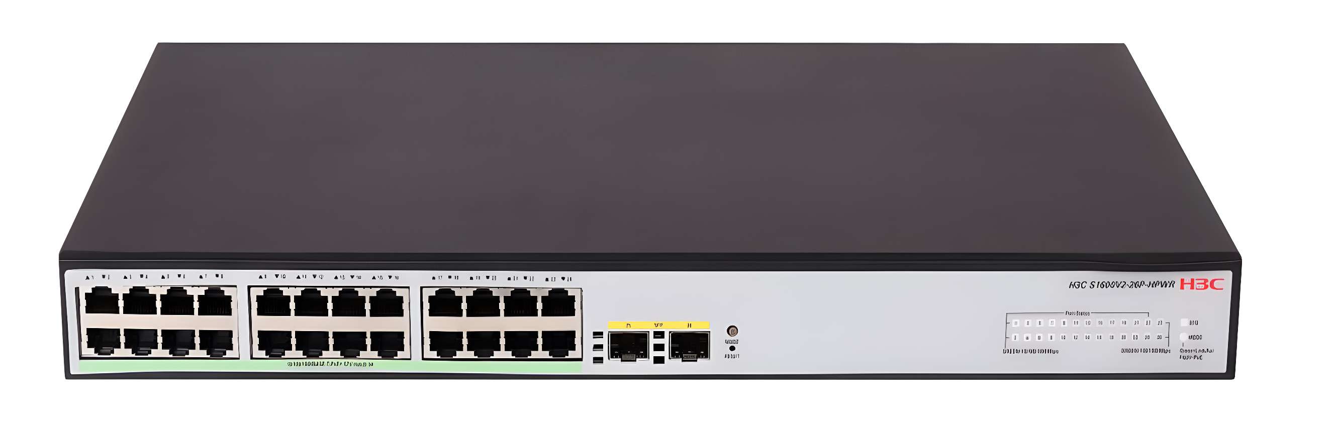 H3C LS-1600V2-26P-HPWR-GL 24GE PoE+ Ports (370W), 2x SFP L2 Yönetilebilir Switch