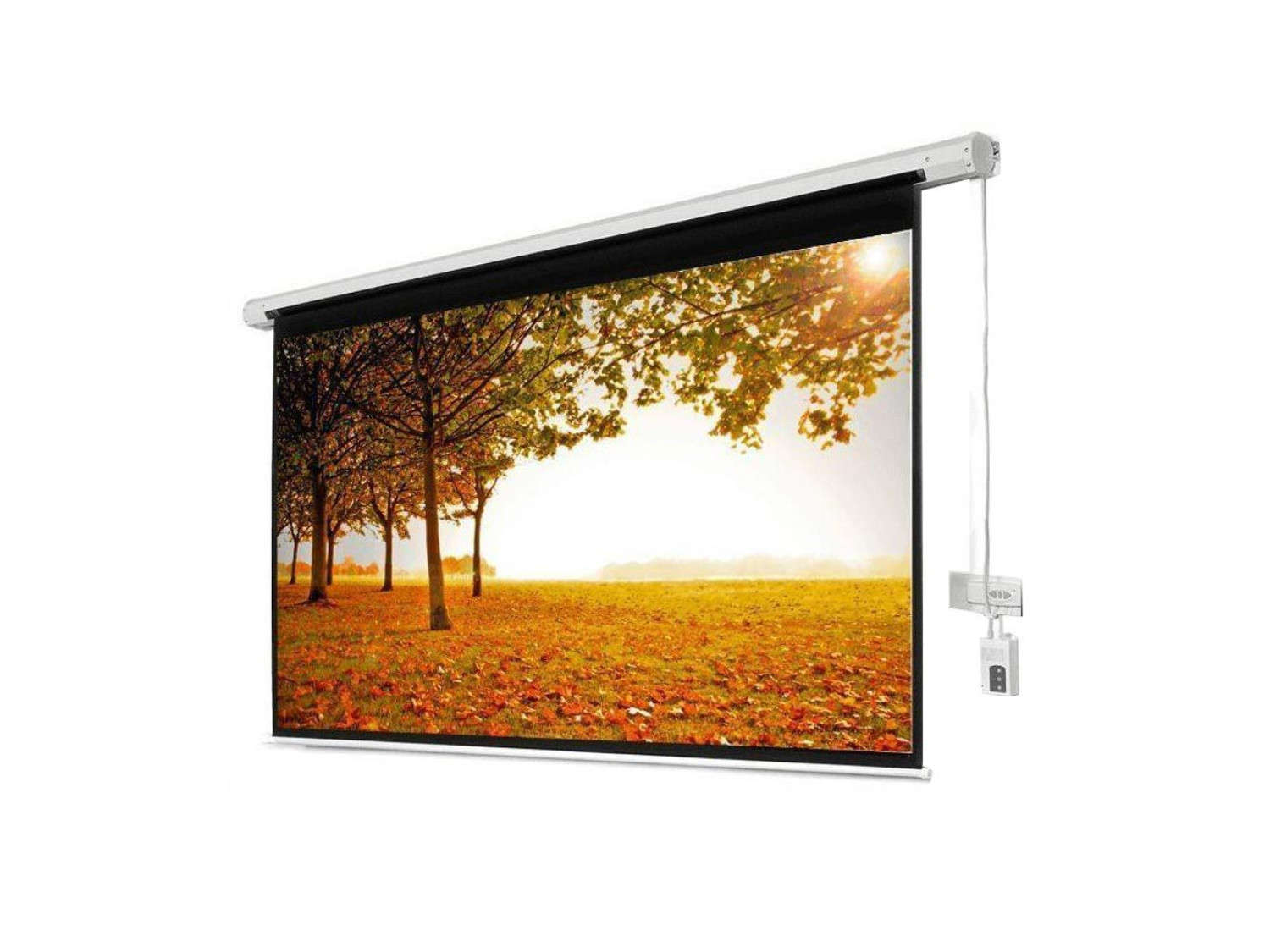 XBRIGHT (BE-240) 240X200 Motorlu Uzaktan Kumandalı Projeksiyon Perdesi (Arkası S