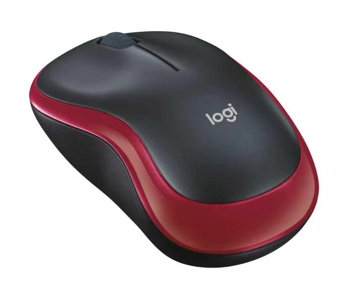 LOGITECH M185 Kırmızı-Gri Kablosuz Mouse 910-002237