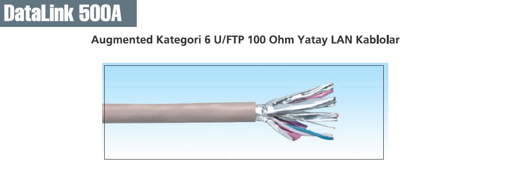 HCS U/FTP CAT 6A LS0H Gri, 500m Makara 4x2x23#