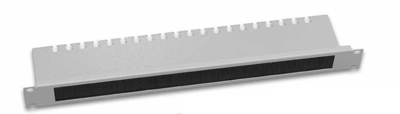 LANDE 1U 19" L bükümlü, Fırçalı Tip, Kablo Düzenleme Paneli