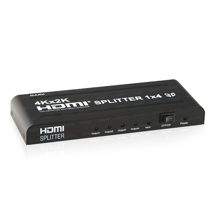 DARK DK HD SP4X1  1 Giriş 4 Çıkışlı Full HD 1080 HDMI Splitter Sinyal Çoğaltıcı