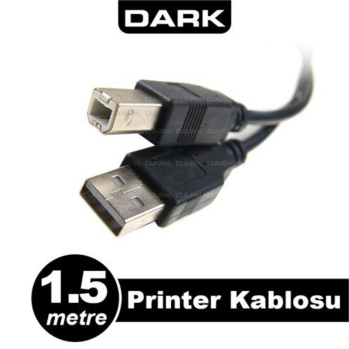 DARK 1,5m USB2.0 Standart Yazıcı Kablosu
