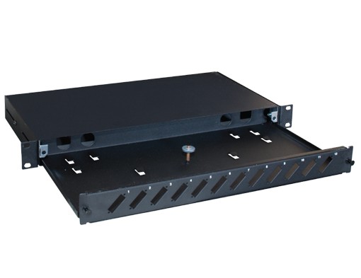HCS Datalight, SC F.O Patch Panel Modülü 1U 12 Port Boş Siyah Dupleks