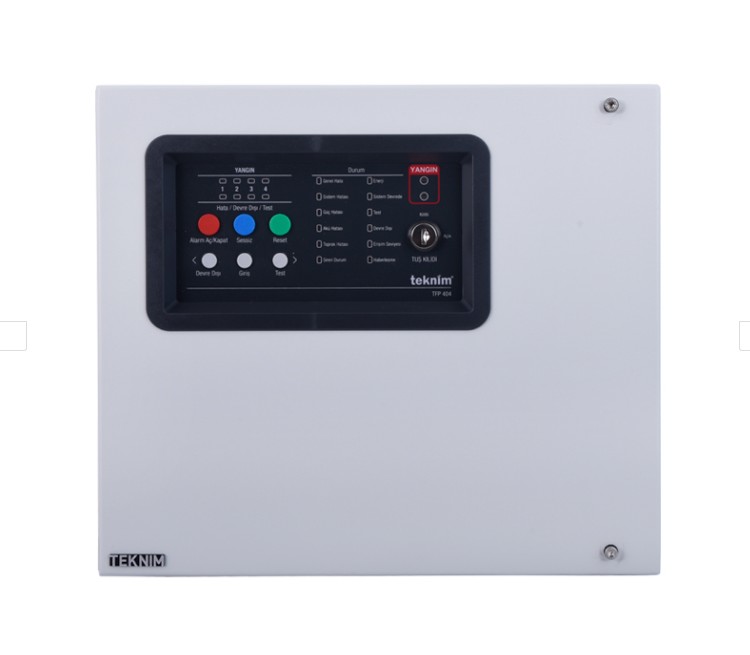 TEKNİM TFP-404 4 Bölgeli Konvansiyonel Yangın Alarm Paneli