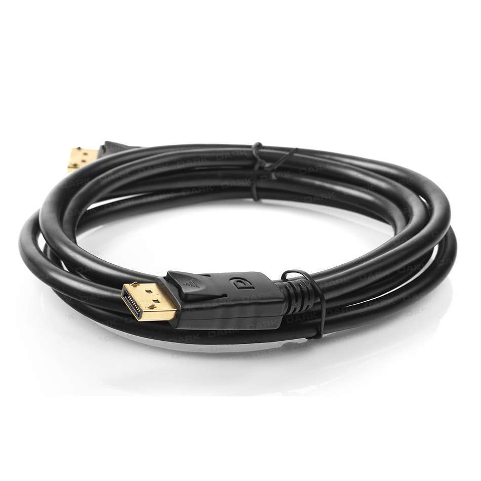 Dark 3 Metre DisplayPort Kablo (v1.2 2160P Altın Uçlu)