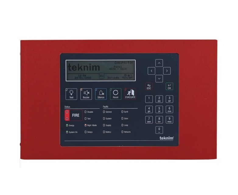TEKNİM TFP-1240R Analog Adresli Tekrarlayıcı Panel (Kırmızı)