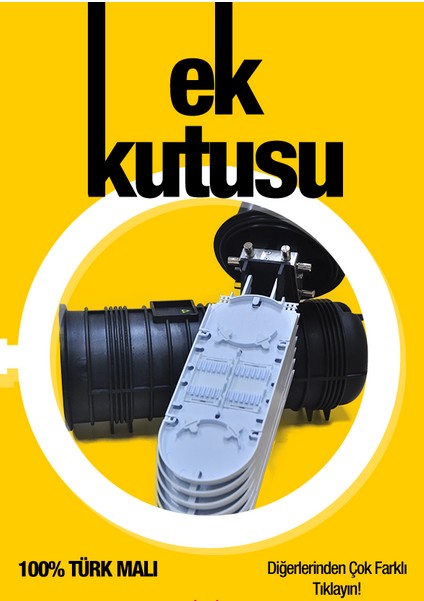 Yer Altı 4 Kasetli Fiber Optik Ek Kutusu Küçük