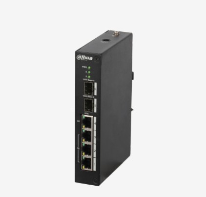 DAHUA PFS3206-4P-96 3FE PoE + 1GE Hi-PoE Port (96W), 2xSFP Endüstriyel Switch