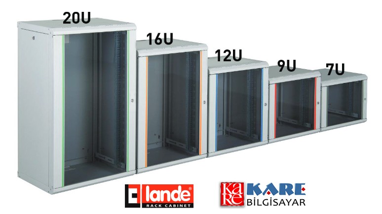 LANDE Proline 20U 600x600x988mm Duvar Tipi Kabinet