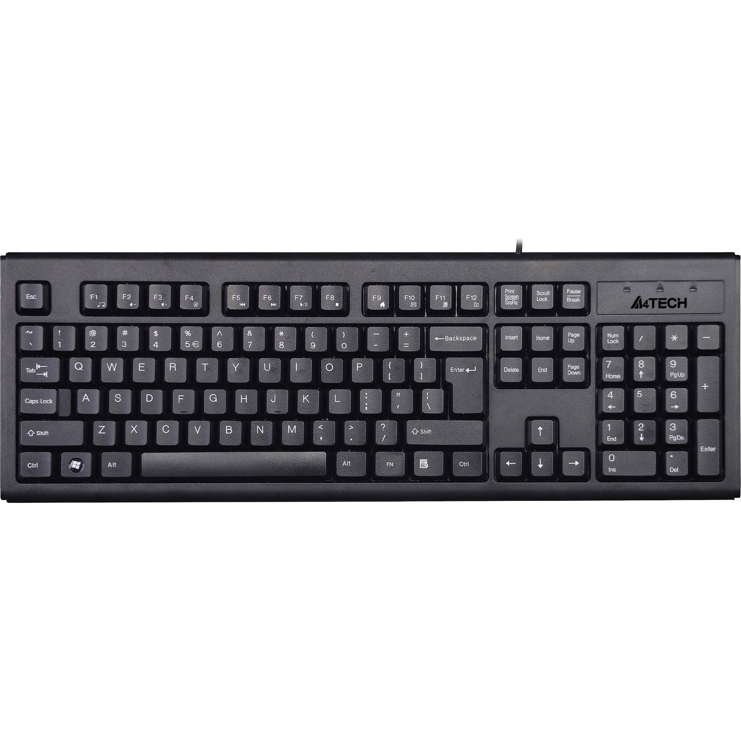 A4 TECH KM-720FN Q  MM Fonksiyon tuşlu USB Siyah Klavye