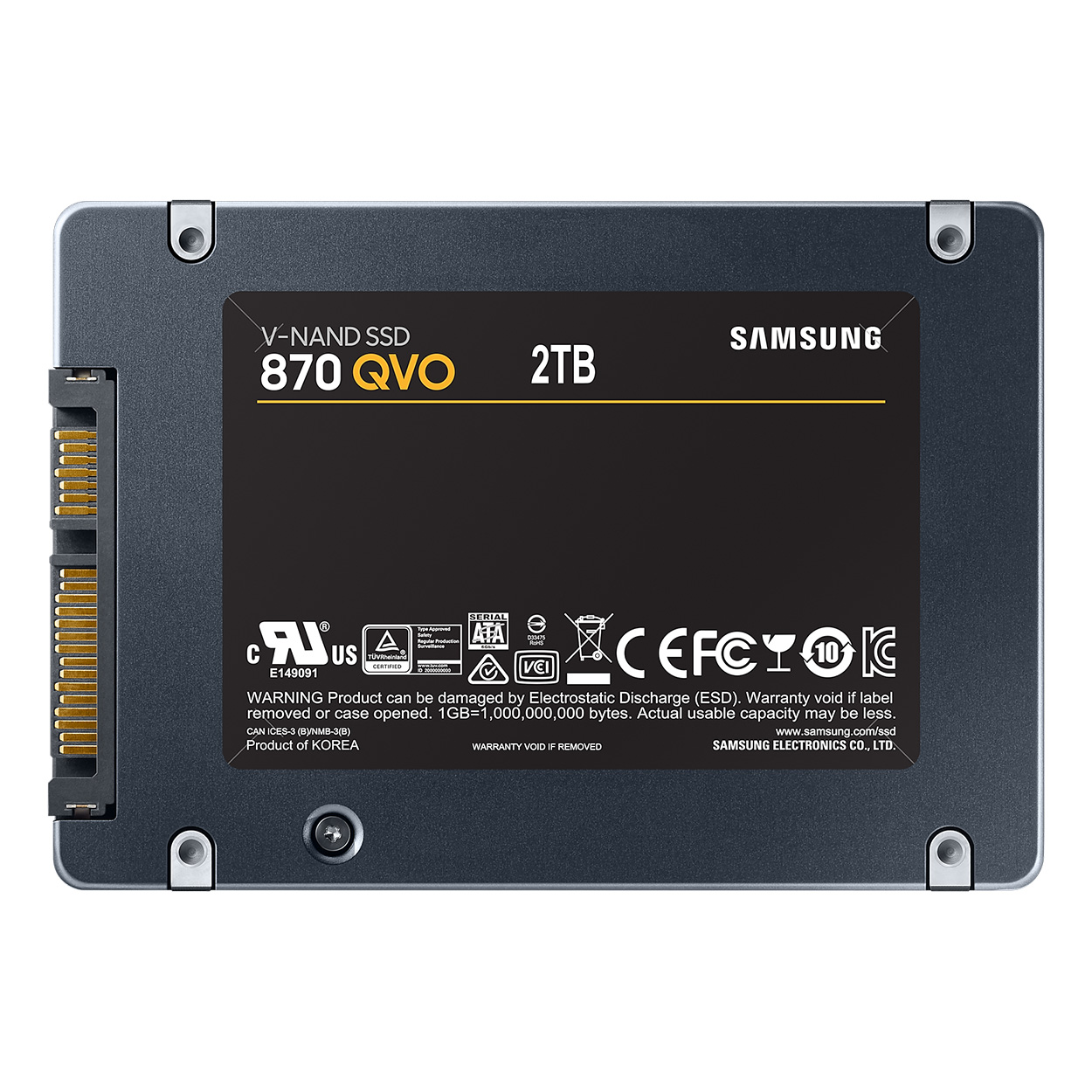 SAMSUNG 2TB 870 QVO SATA3-6  560/530MB/s SSD HDD