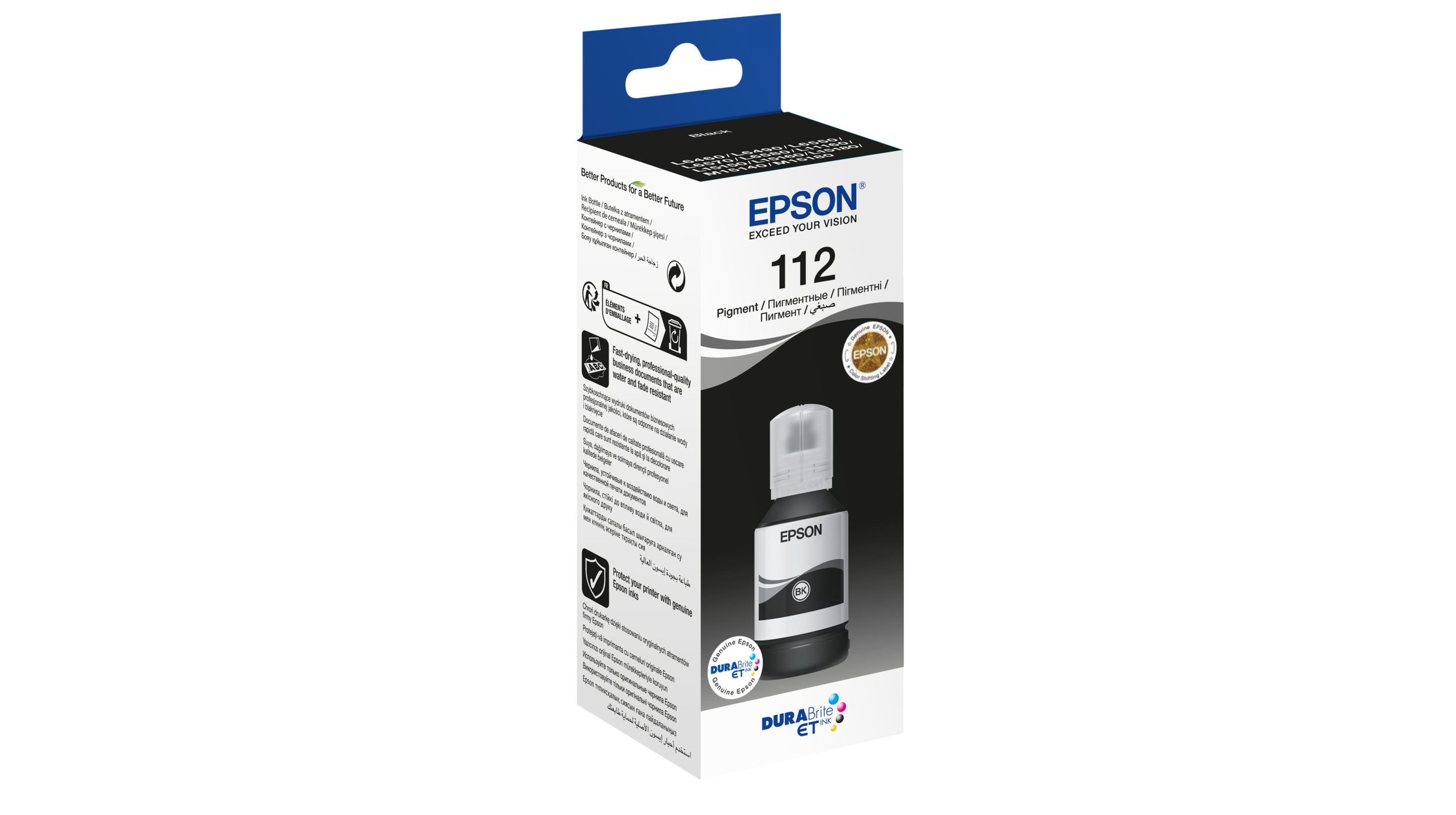 EPSON T06C1 (112) EcoTank Black Siyah Şişe Mürekkep 127 ml