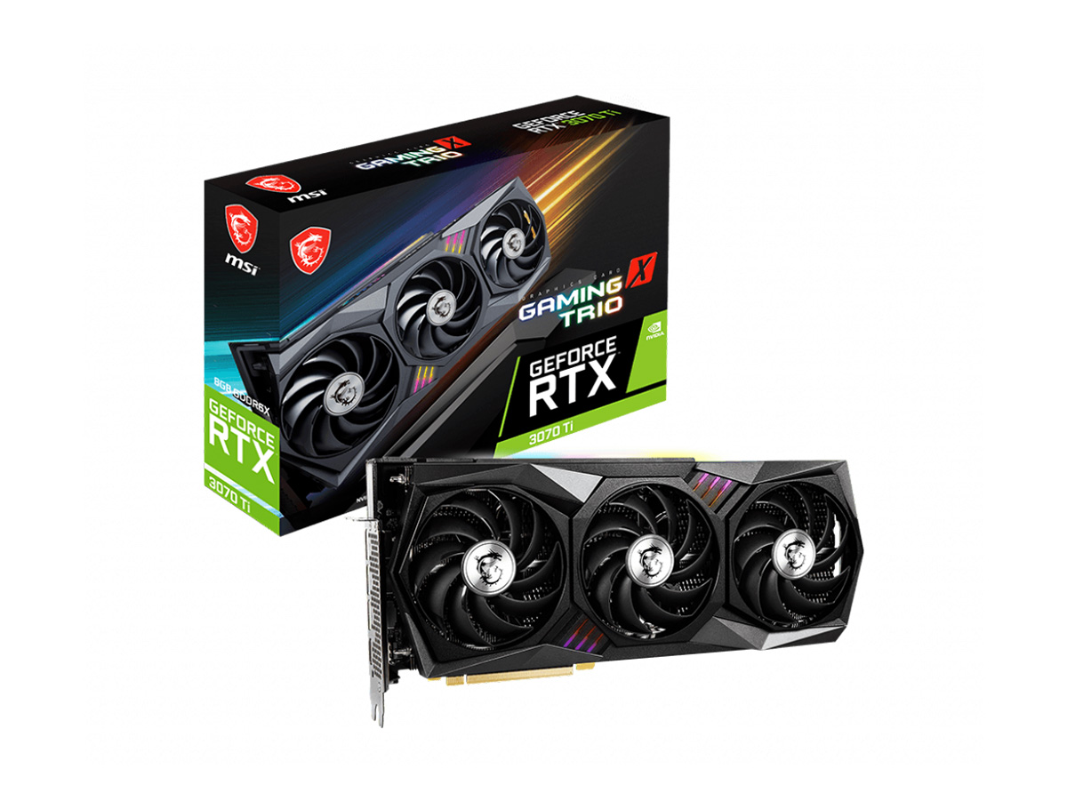 8 GB MSI GEFORCE RTX 3070 TI GAMING X TRIO 8G GDDR6X 256B DX12(3XDP 1XHDMI)