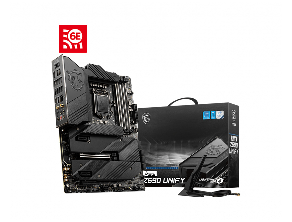MSI MEG Z590 UNIFY SOKET 1200 DDR4 5600 PCI-EG4 ,M.2 USB3.2  1x 2.5G LAN WIFI6