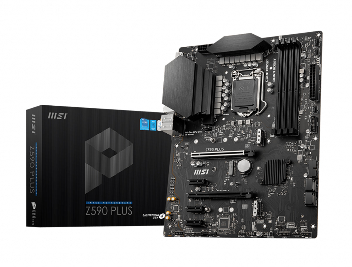 MSI Z590 PLUS SOKET 1200 DDR4 5333 (OC) PCI-E Gen 4 ,M.2, USB3.2 1x 2.5G LAN ATX