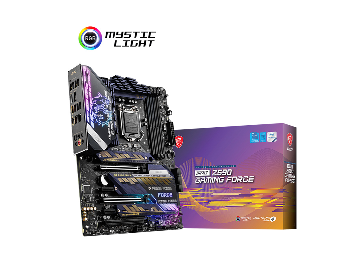 MSI MPG Z590 GAMING FORCE SOKET 1200 DDR4 5333 (OC) PCI-E Gen 4 ,M.2 USB3.2  1x