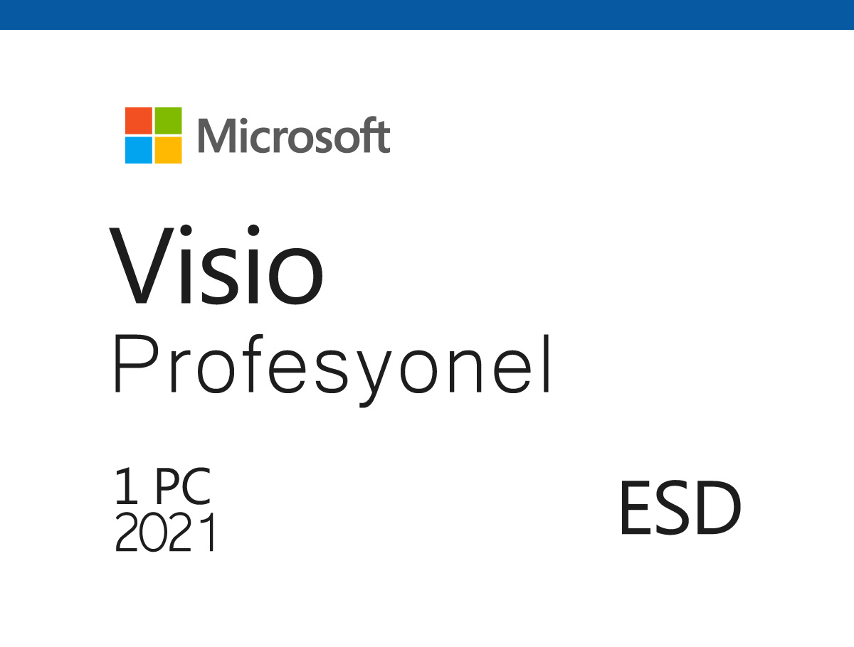 MS VISIO PROFESSIONAL 2021 TURKCE-INGILIZCE ELEKTRONIK LISANS D87-07606