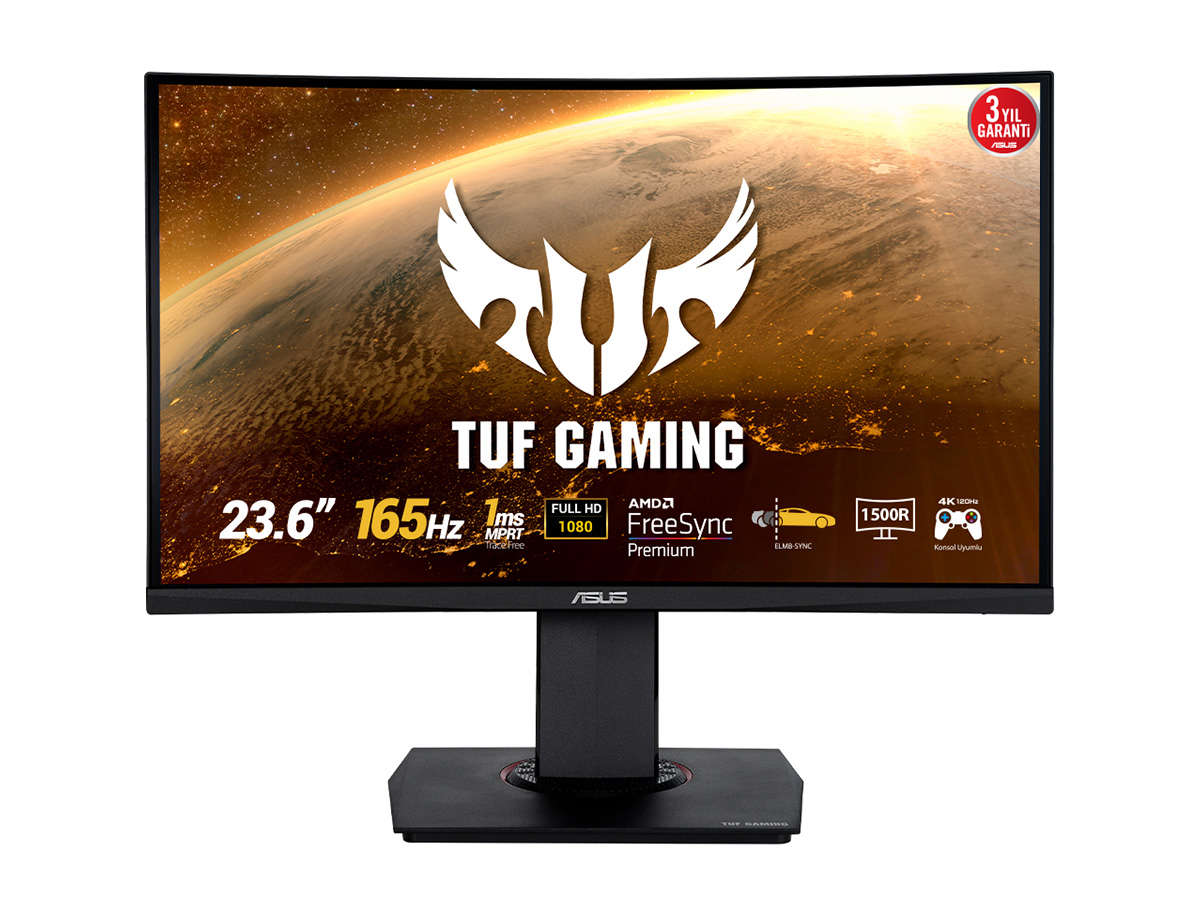 23.6" ASUS VG24VQR TUF Gaming Curved 165Hz 1ms, Pivot,MM,Vesa Full HD,
