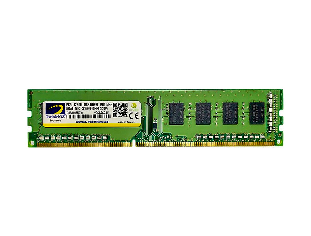 TwinMOS DDR3 8GB 1600MHz 1.35V Low Voltage Desktop Ram