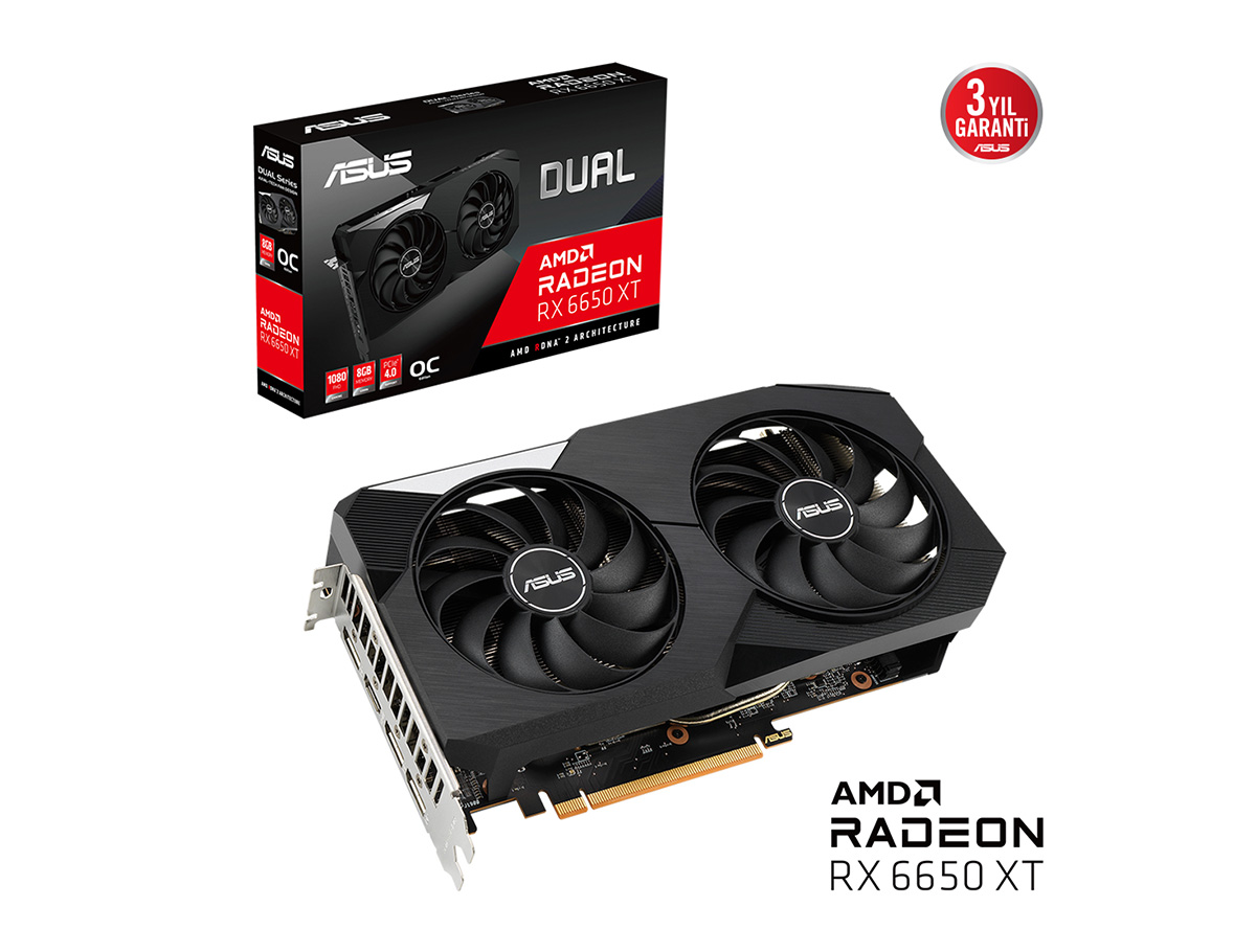 8 GB ASUS DUAL-RX6650XT-O8G GDDR6 128BIT HDMI DP