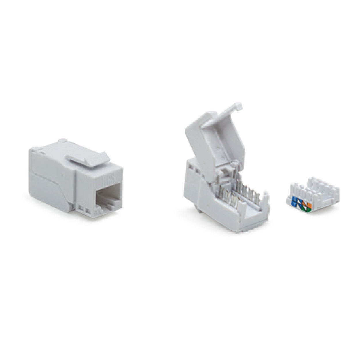 HCS CAT6A TOOLLESS UTP KEYSTONE JACK 90 DERECE