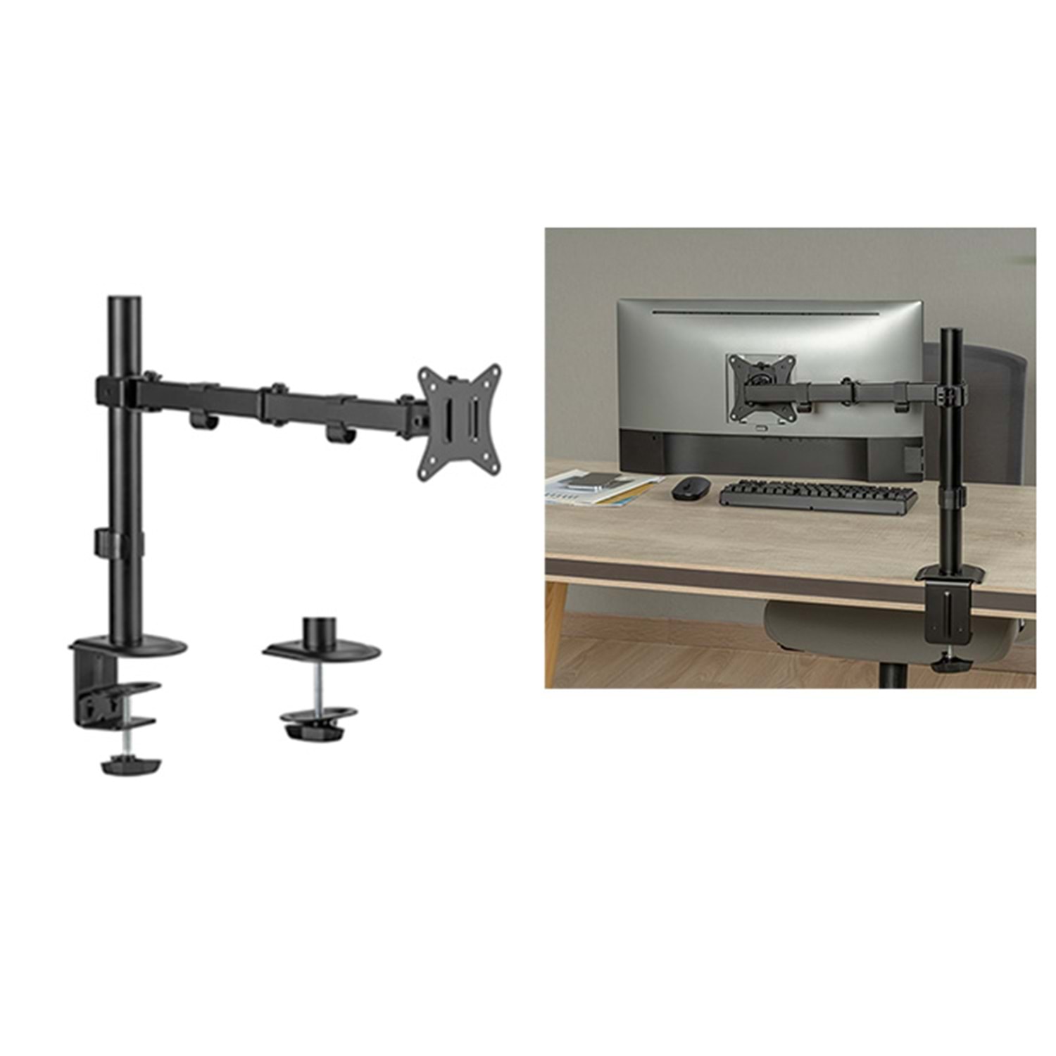 Everest MS-112 17''-32'' Lcd - Led Masa Üstü Monitör Standı Askı Aparatı