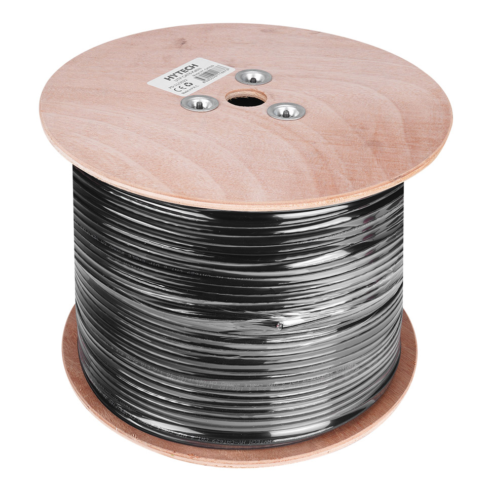 HYTECH HY-CAT629 305m Gri/Siyah 0.56mm 23awg UTP CAT6 OUTDOOR