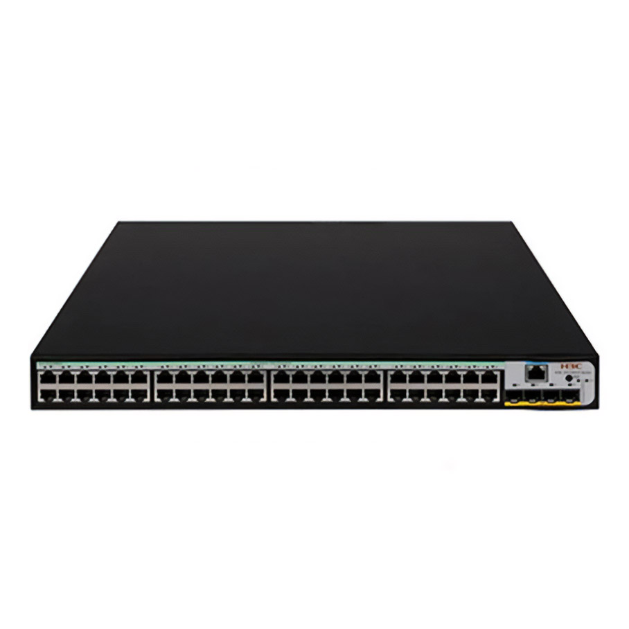 H3C S5120V3-52P-PWR-LI 48GE PoE Port (370W), 4xSFP Yönetilebilir Switch