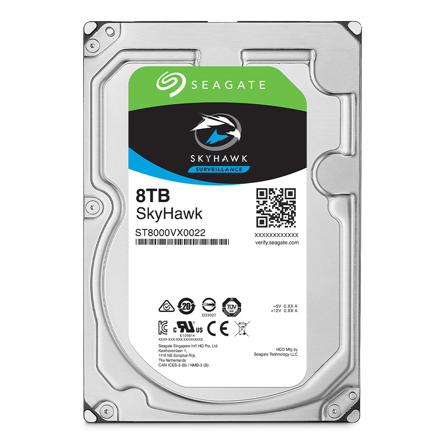 SEAGATE SKYHAWK 8 TB 256MB 7200RPM SATA3.0  7/24 DVR,NVR için Güvenlik HDD