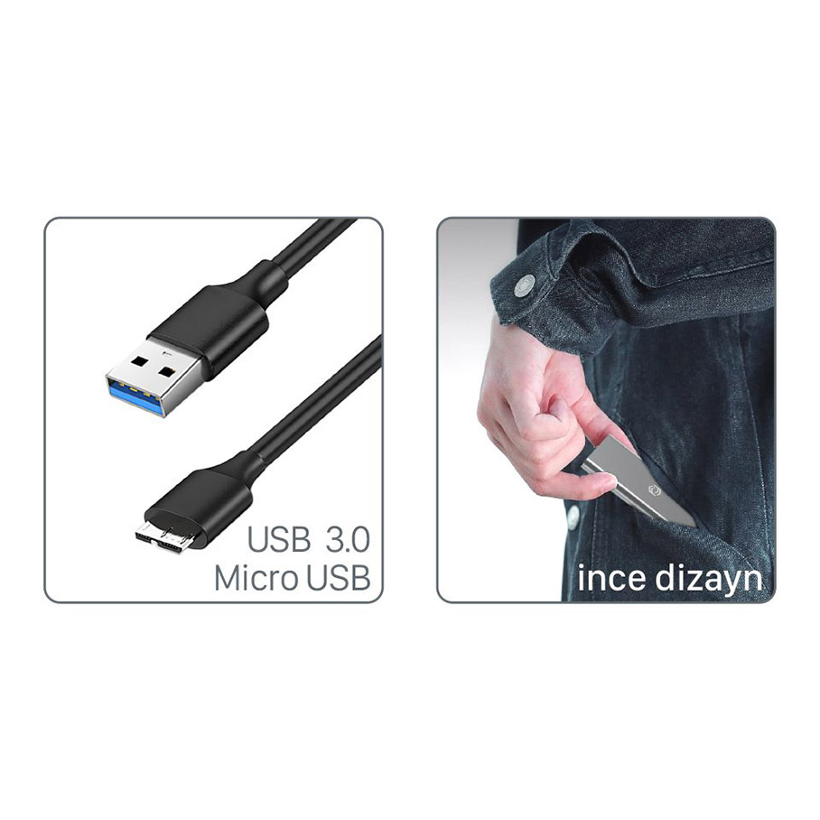 FRISBY FHC-M2310 M.2 NGFF SSD USB 3.0 Alüminyum Disk Kutusu