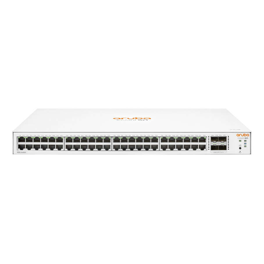 ARUBA JL815A 1830-48G 48GE Port (24 Port PoE - 370W), 4xSFP Yönetilebilir Switch