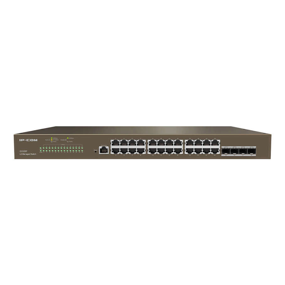 IP-COM G3328F 24GE Port, 4xSFP Cloud Yönetilebilir Switch