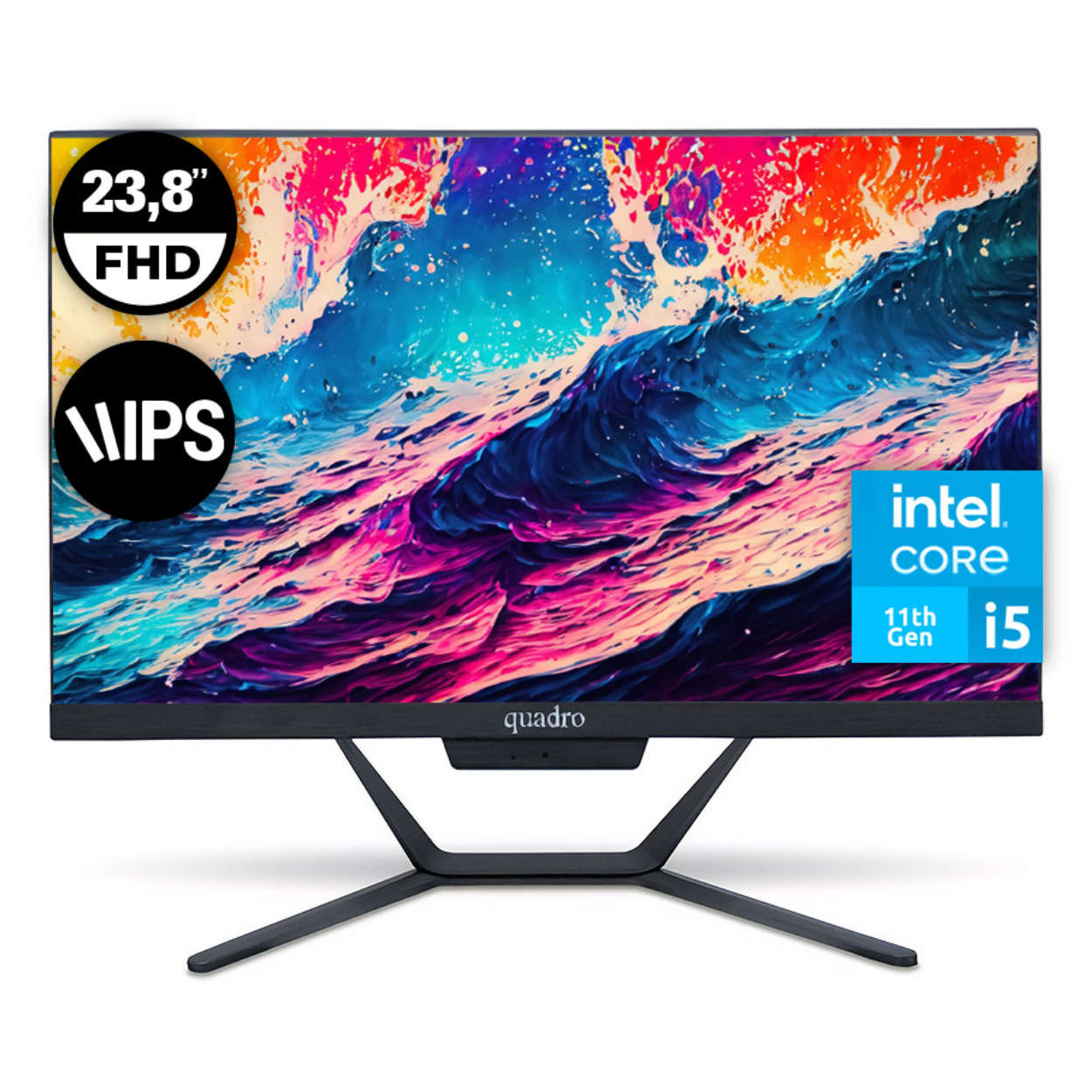 QUADRO STARK 23.8" i5-11260H 16GB 512SSD FDOS Type C-USB