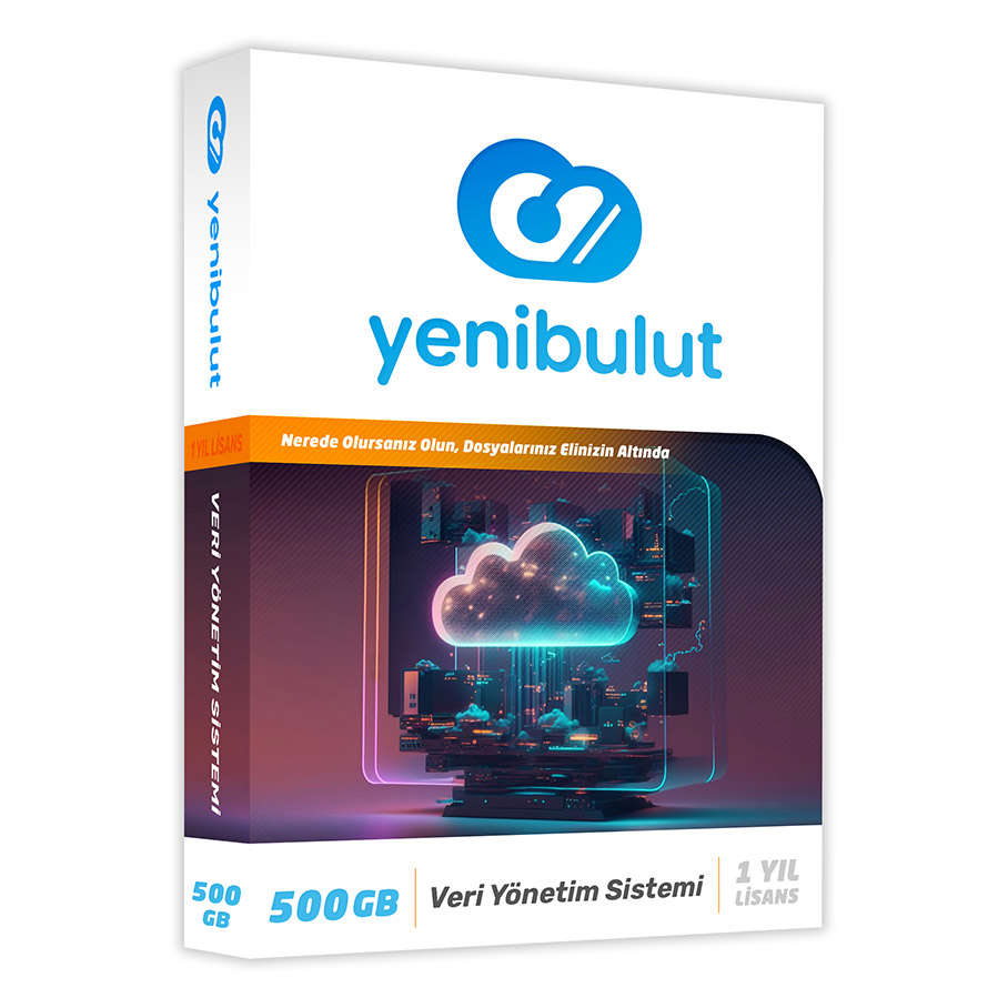 Yenibulut Veri Yönetim Yazılımı 500 GB 1 Yıl Lisans 7 Kullanıcı