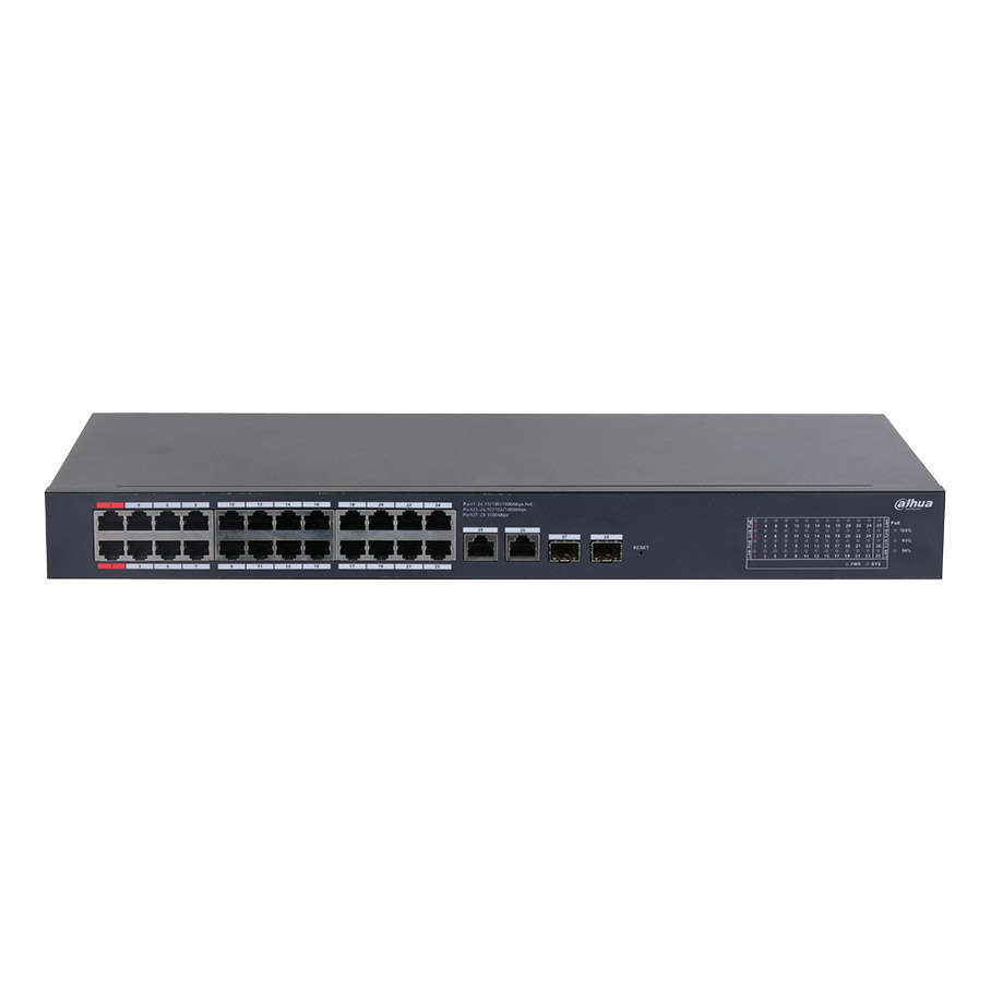 DAHUA CS4228-24GT-240 24GE PoE Port (240W), 2GE Uplink, 2xSFP Cloud Managed Swit