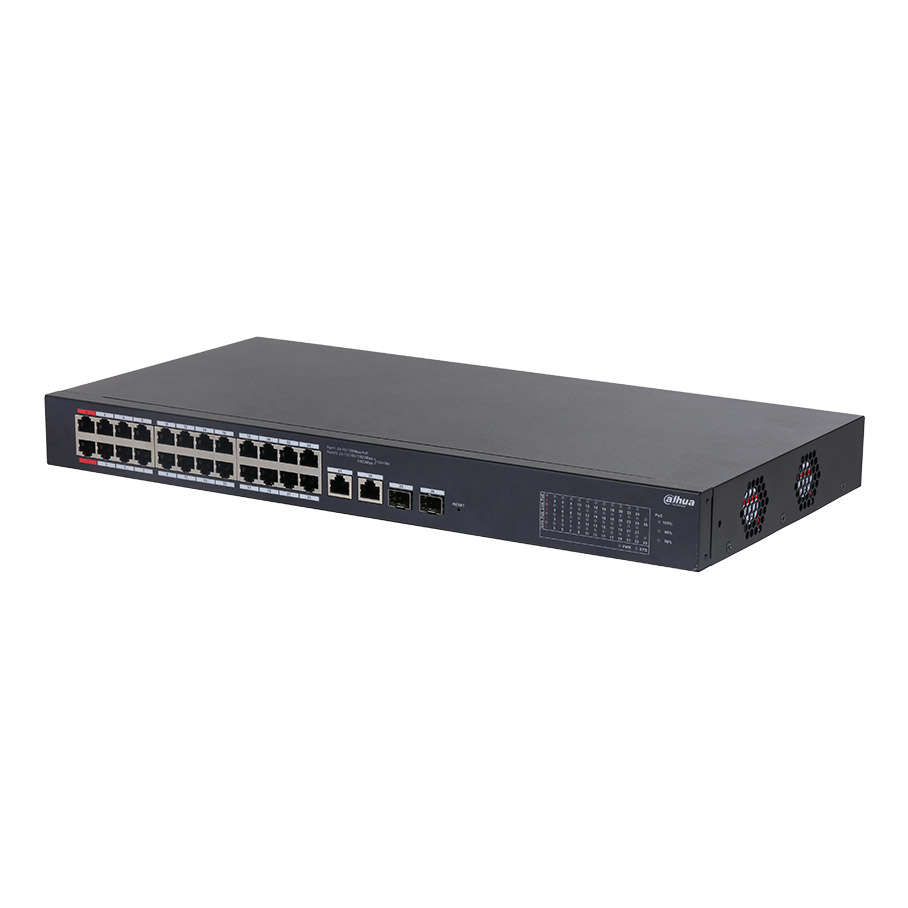 DAHUA CS4226-24ET-240 24FE PoE Port (240W), 2GE Combo, 2xSFP Cloud Managed Switc