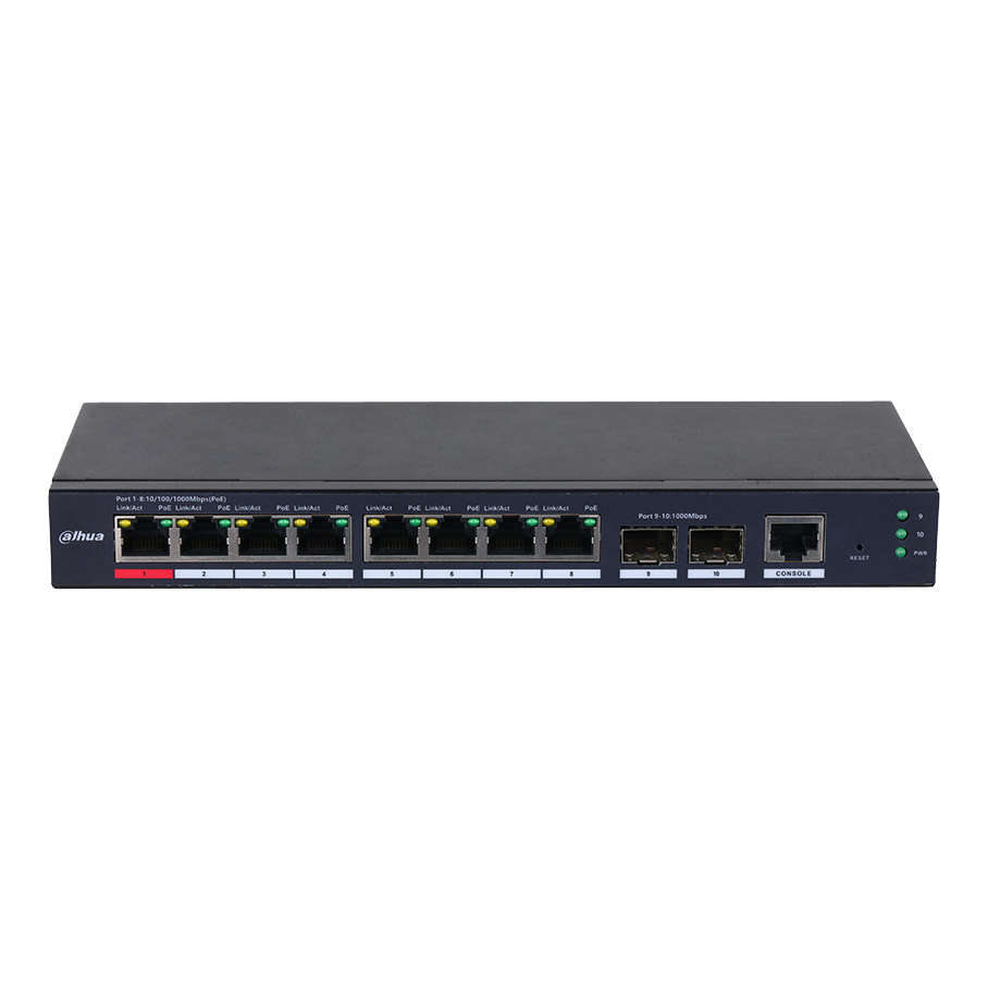 DAHUA S4210-8GT-110 10-Port Managed Desktop Gigabit Switch with 8-Port PoE