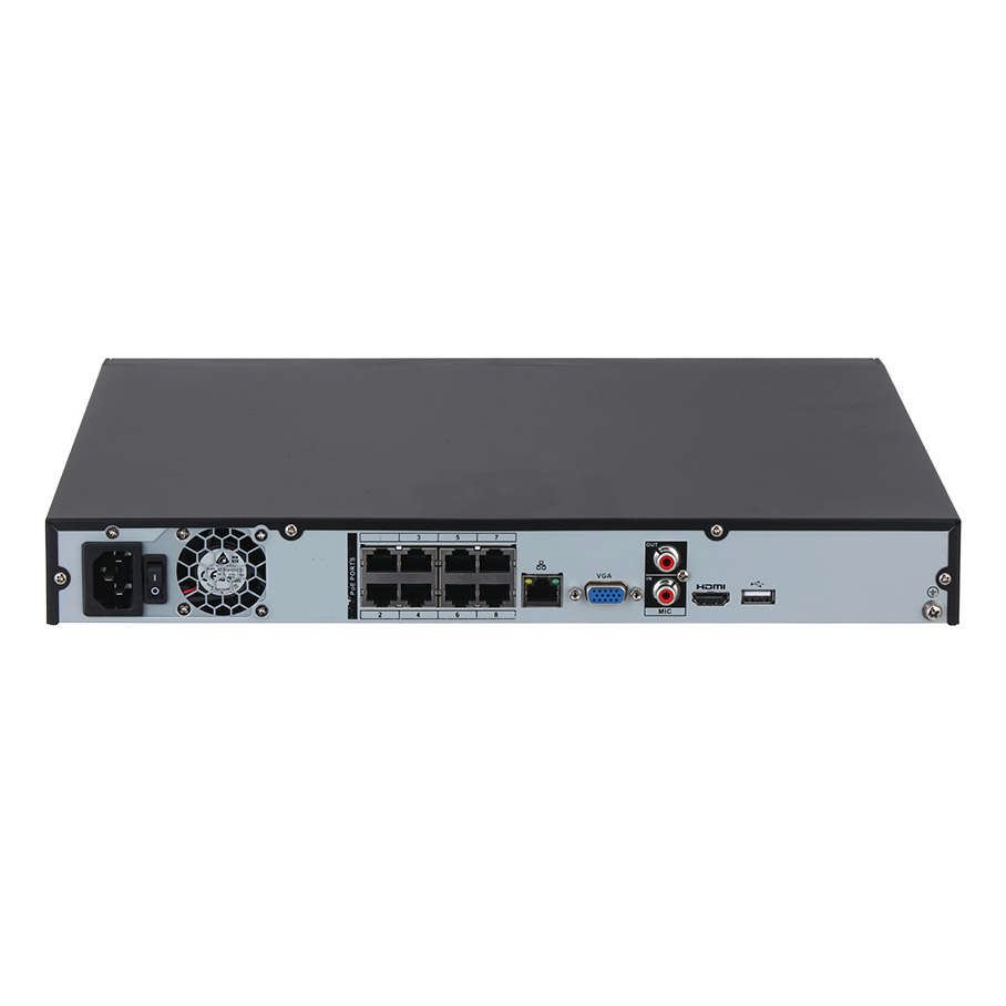 DAHUA NVR4208-8P-4KS3 8 Kanal 1U 8PoE 4K H265 Lite NVR